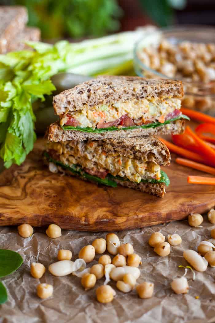 Vegan tuna salad sandwich
