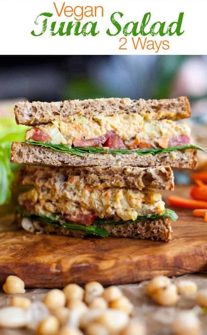 Vegan Tuna Salad Sandwich Recipe - The Edgy Veg