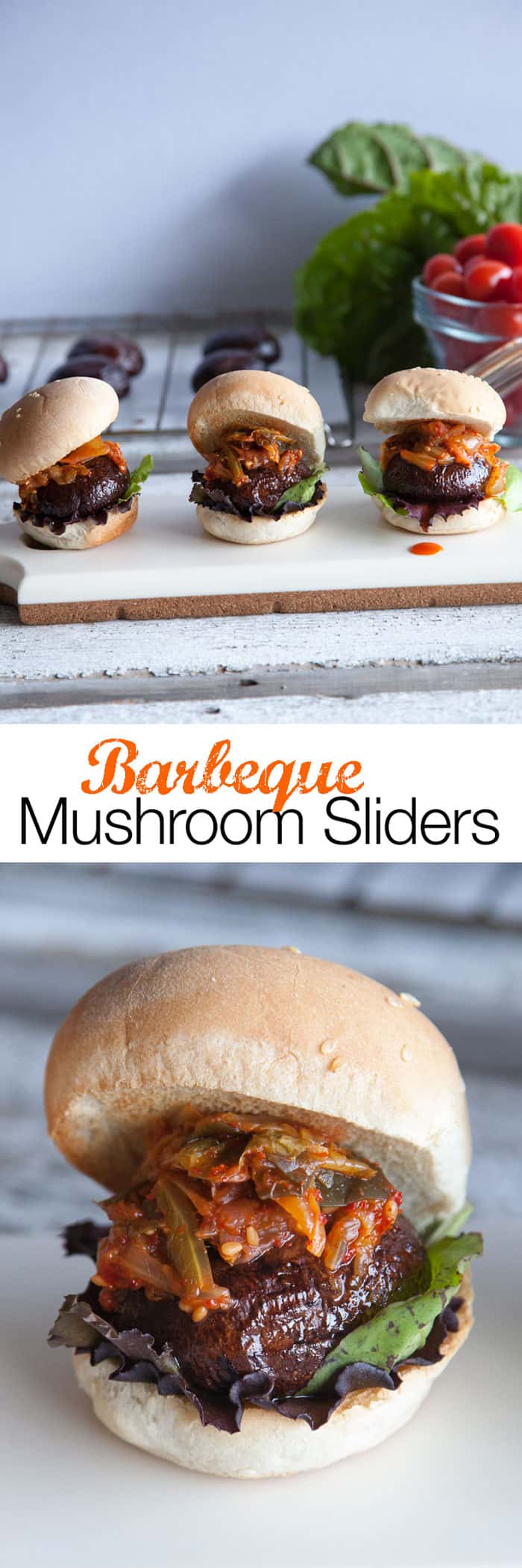 Portobello Mushroom Sliders | Veggie Burger Recipe