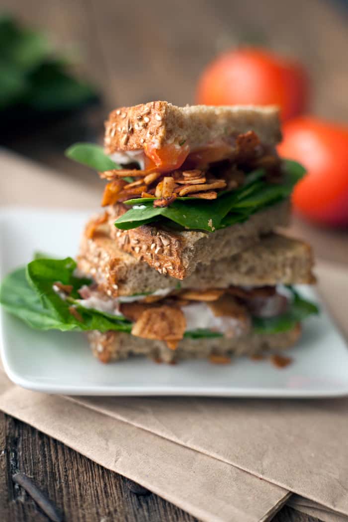 Vegan BLT sandwich recipe