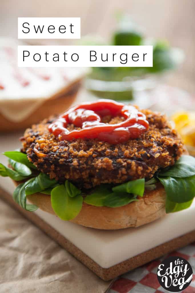 Sweet Potato Burger | Vegan BBQ Recipe - The Edgy Veg