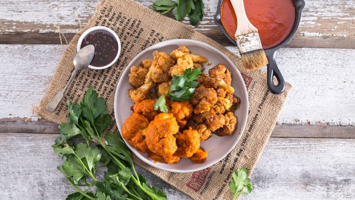 maple garlic wings Buffalo CAULIFLOWER WINGS | Vegan Ranch Dip | VEGAN