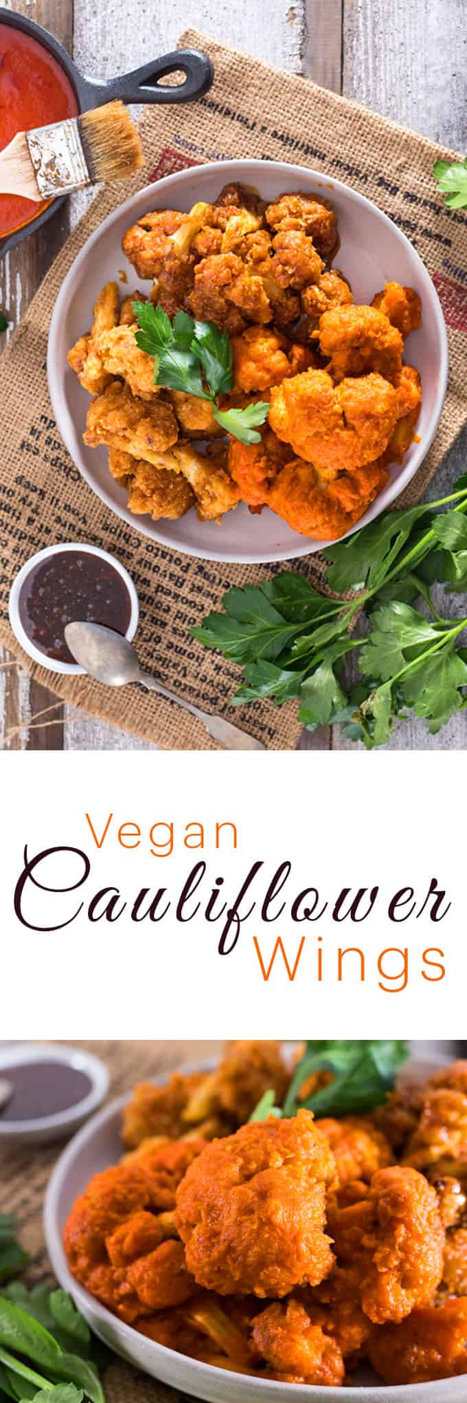 Buffalo CAULIFLOWER WINGS | Vegan Ranch Dip | VEGAN