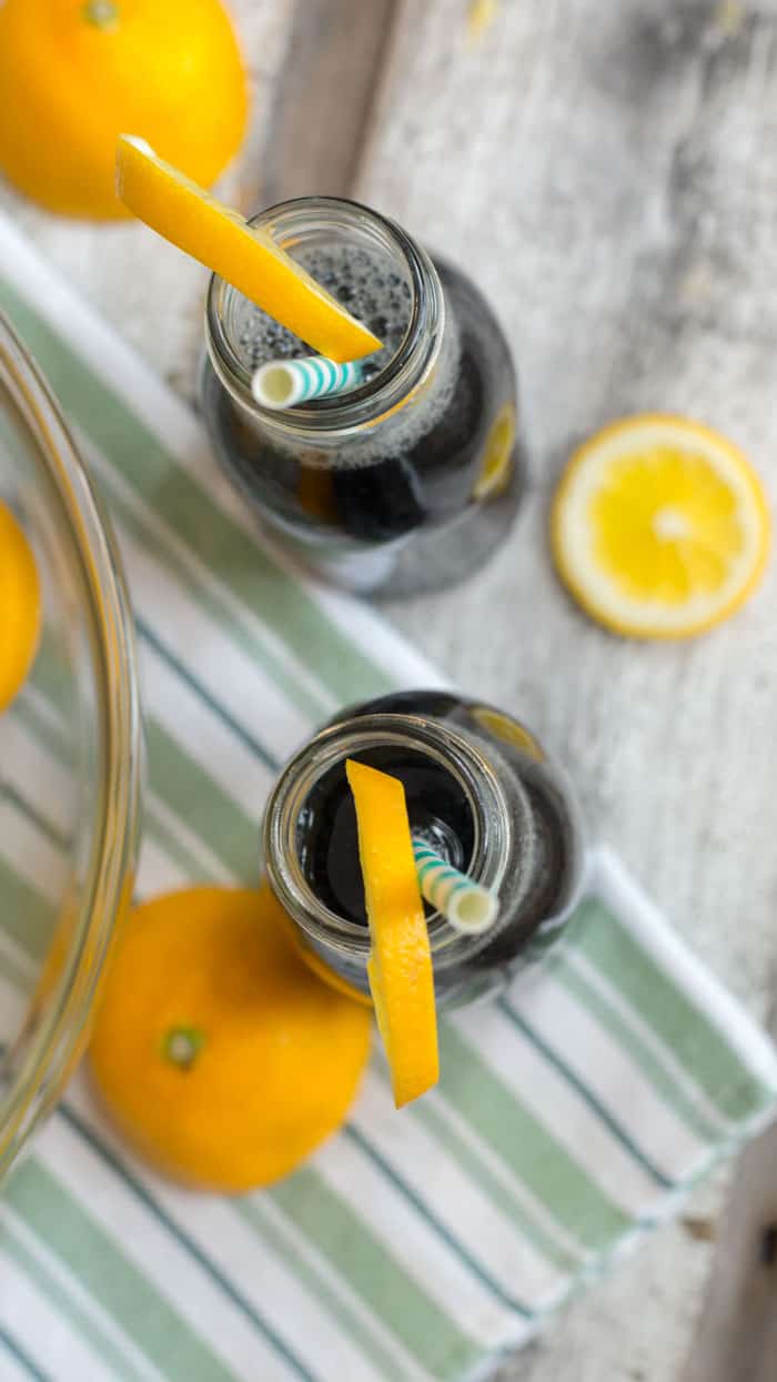 activated black charcoal lemonade