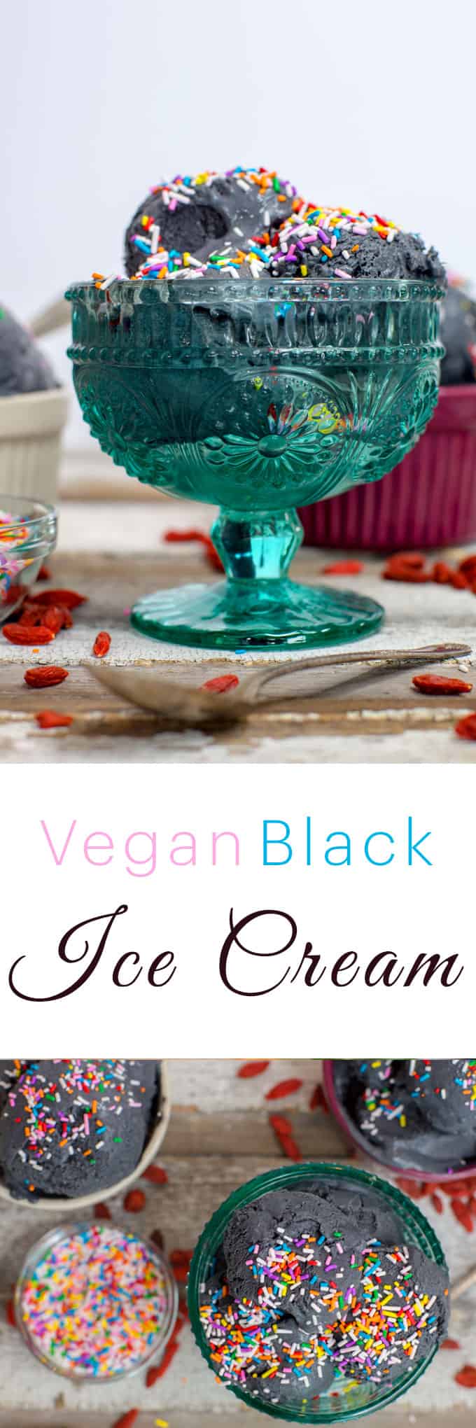 Easy Vegan Pineapple Coconut Ice Cream Recipe | Black Ice Cream | The Edgy Veg