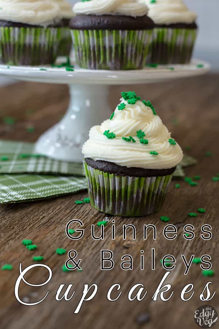 6:38 Guinness Cupcakes w/ Bailey's Buttercream | VEGAN Cupcake Recipe