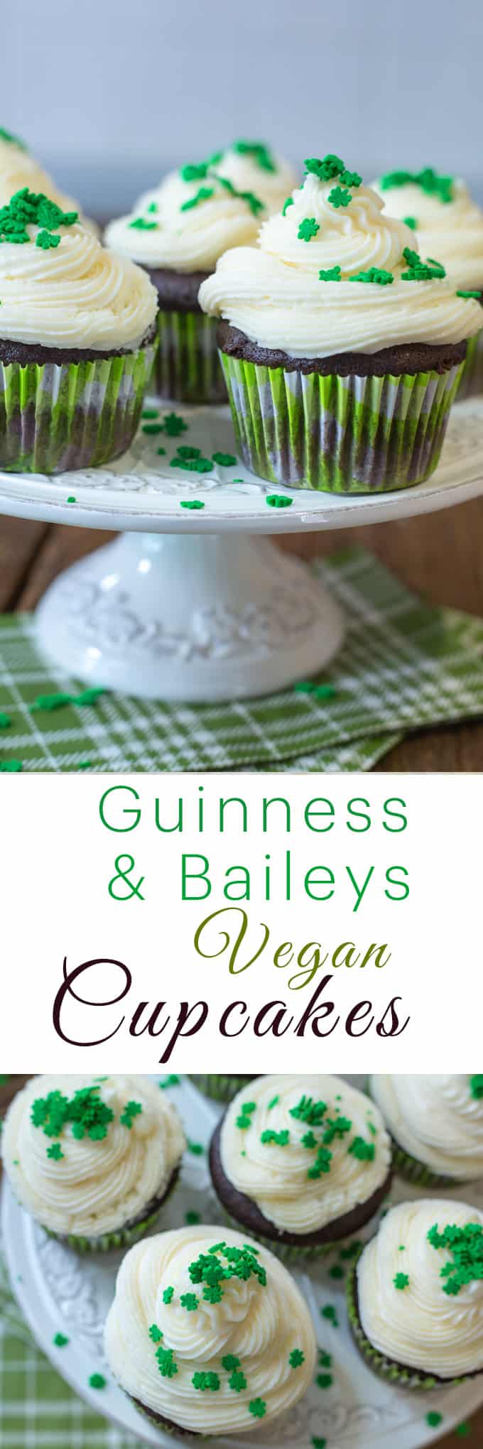 Guinness Cupcakes w/ Bailey's Buttercream | VEGAN Cupcake Recipe