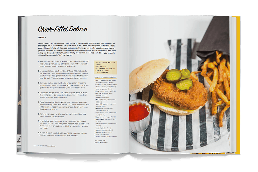 Edgy Veg Cookbook Interior Chick Fillet