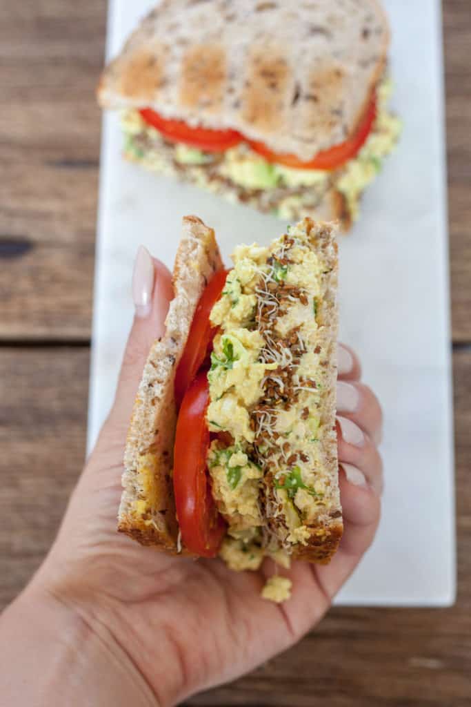 tofu egg salad