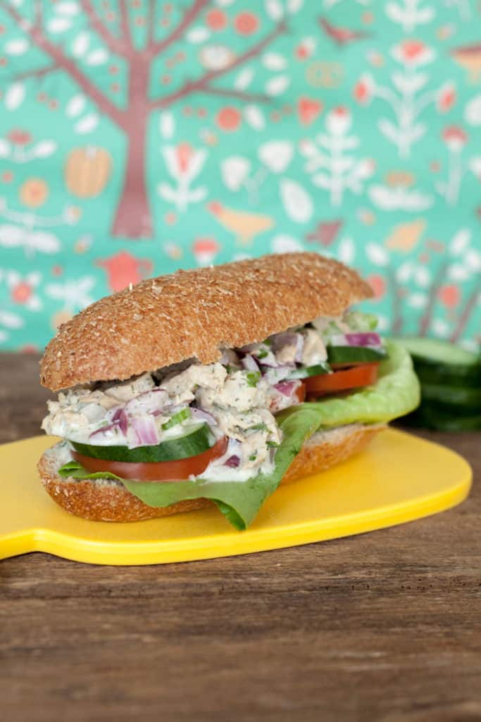 vegan chicken salad sandwich