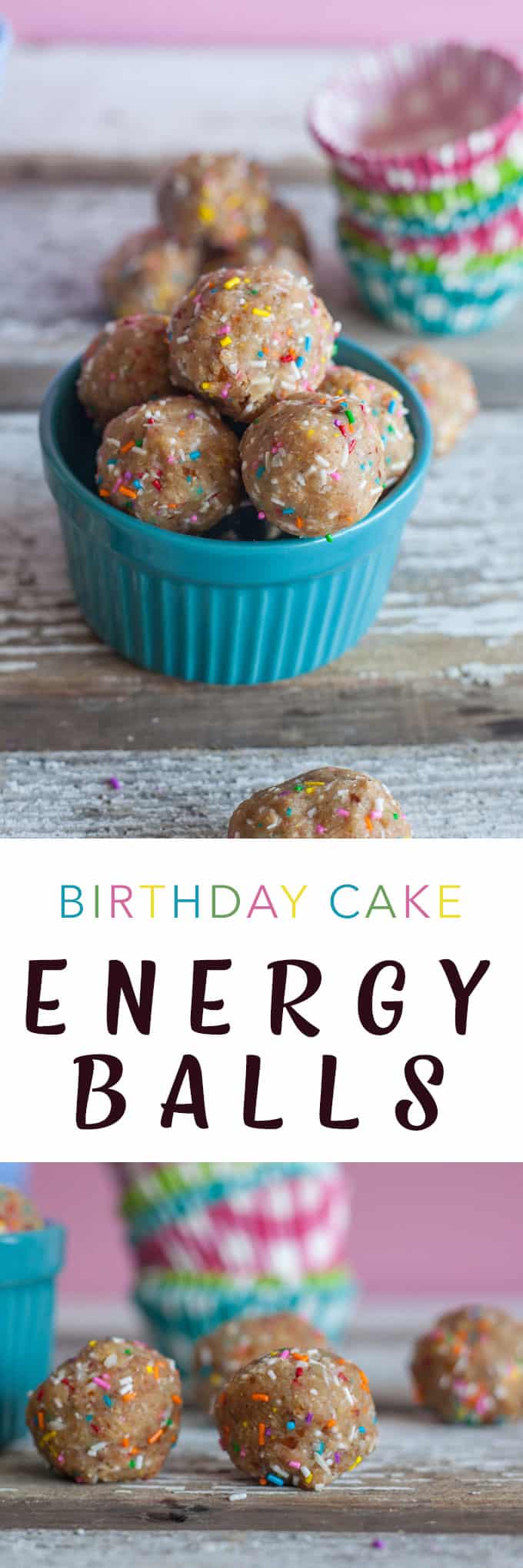 energy bites no bake birthday cake