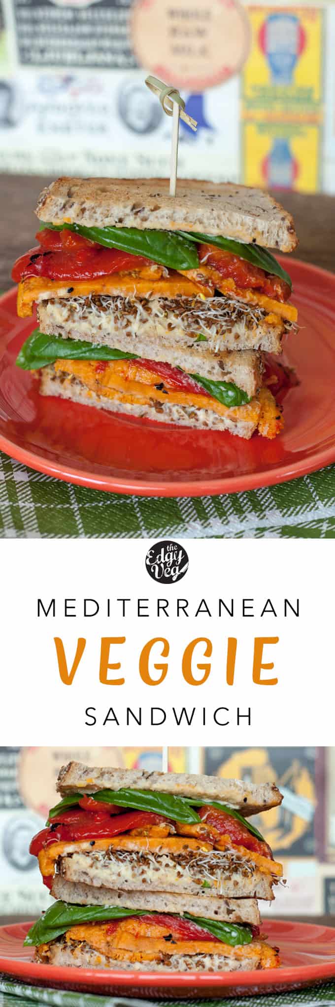 mediterranean veggie sandwich