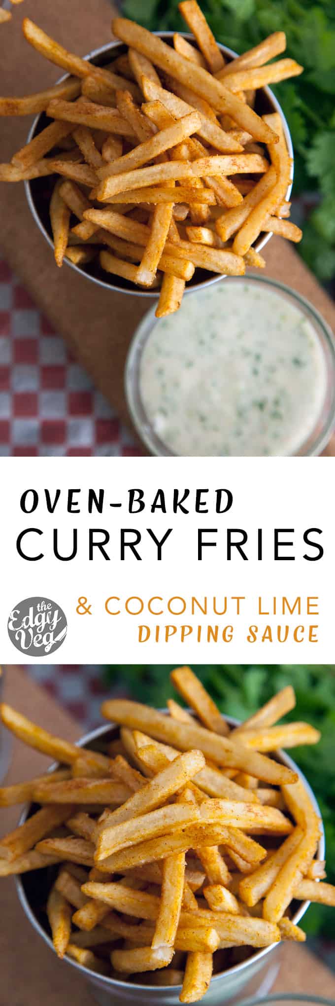 curry fries with coconut lime dip RECIPE