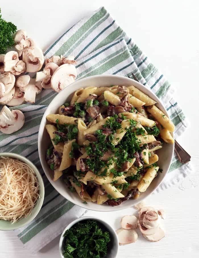 Creamy Mushroom Pasta | Vegan Pasta Recipe - The Edgy Veg