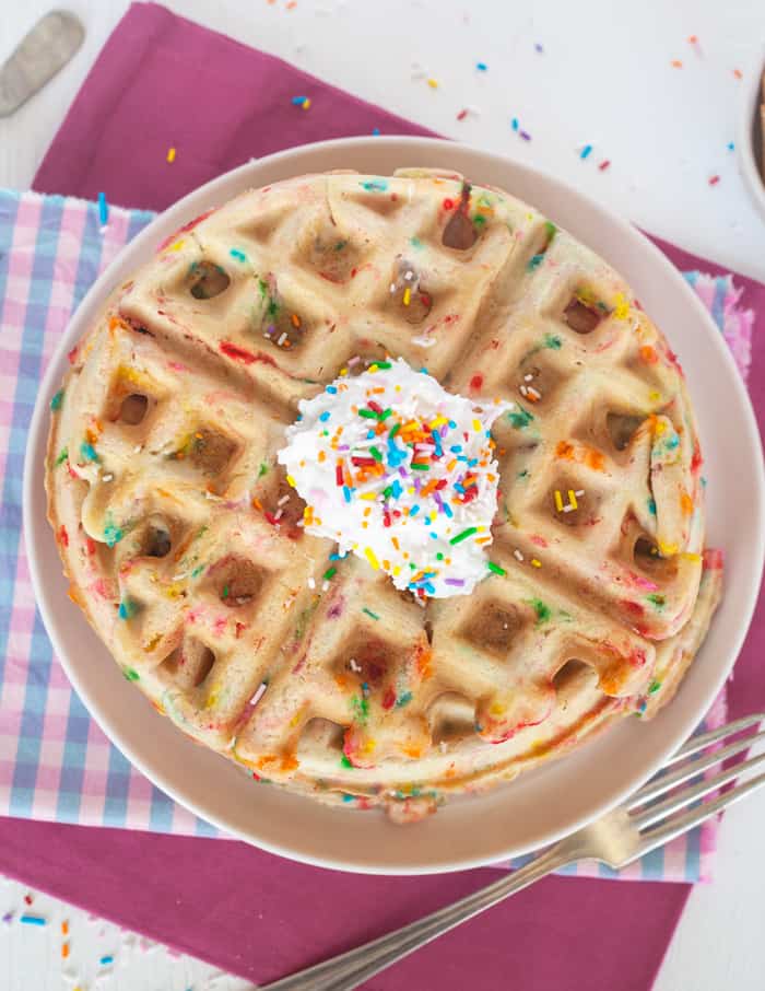 vegan Funfetti Waffles recipe