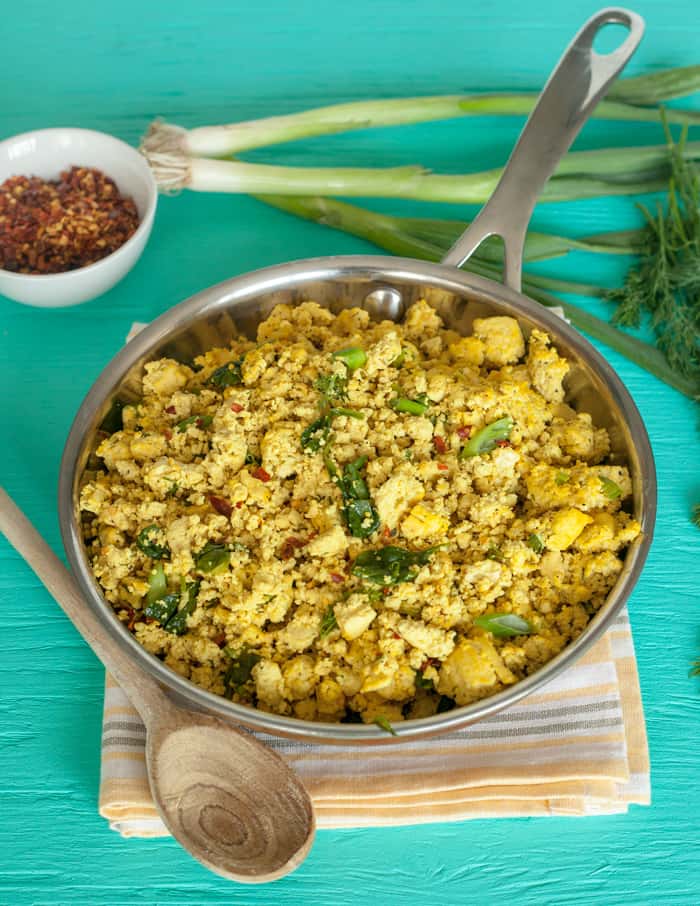 tofu scramble florentine recipe