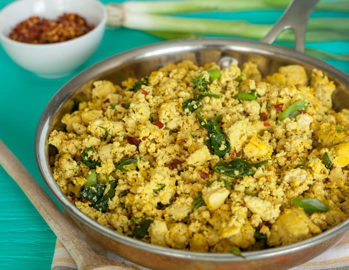 tofu scramble florentine recipe