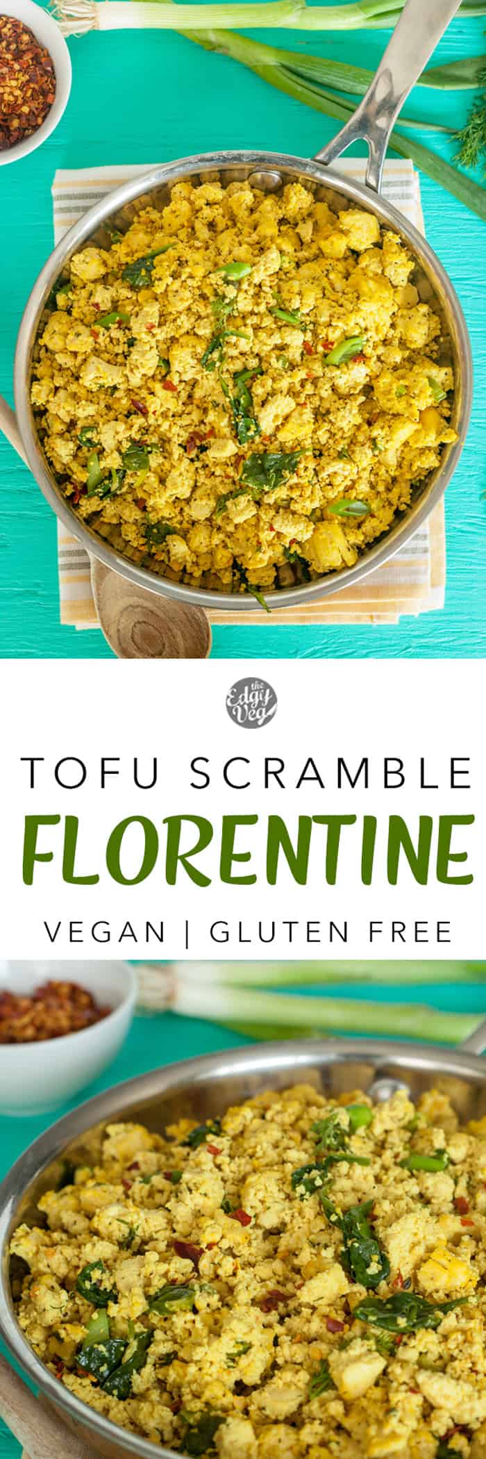 scrambled tofu Florentine