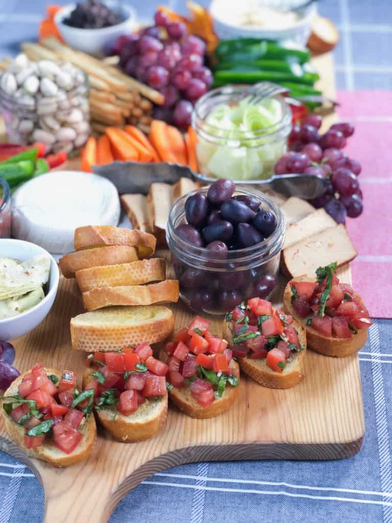 vegan grazing table