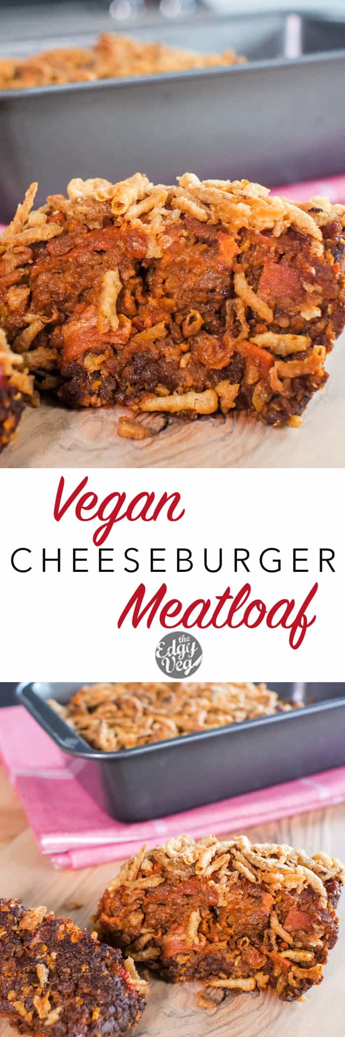Vegan Cheeseburger Meatloaf - Inspired by Paula Deen