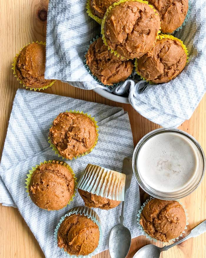Pumpkin Spice Muffins Using Cake Mix | TWO ingredients!