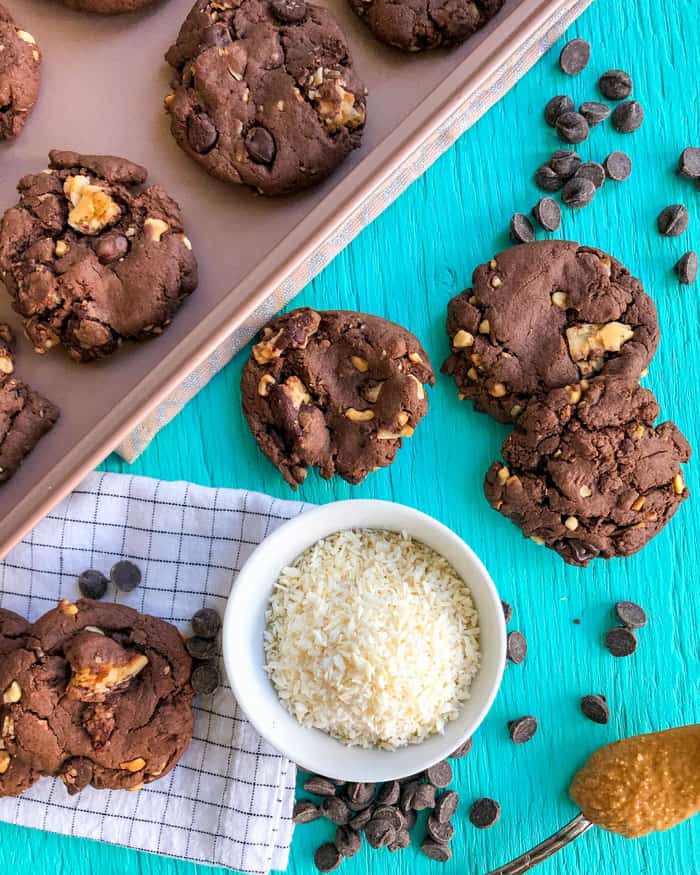 chocolate peanut butter cookies no butter