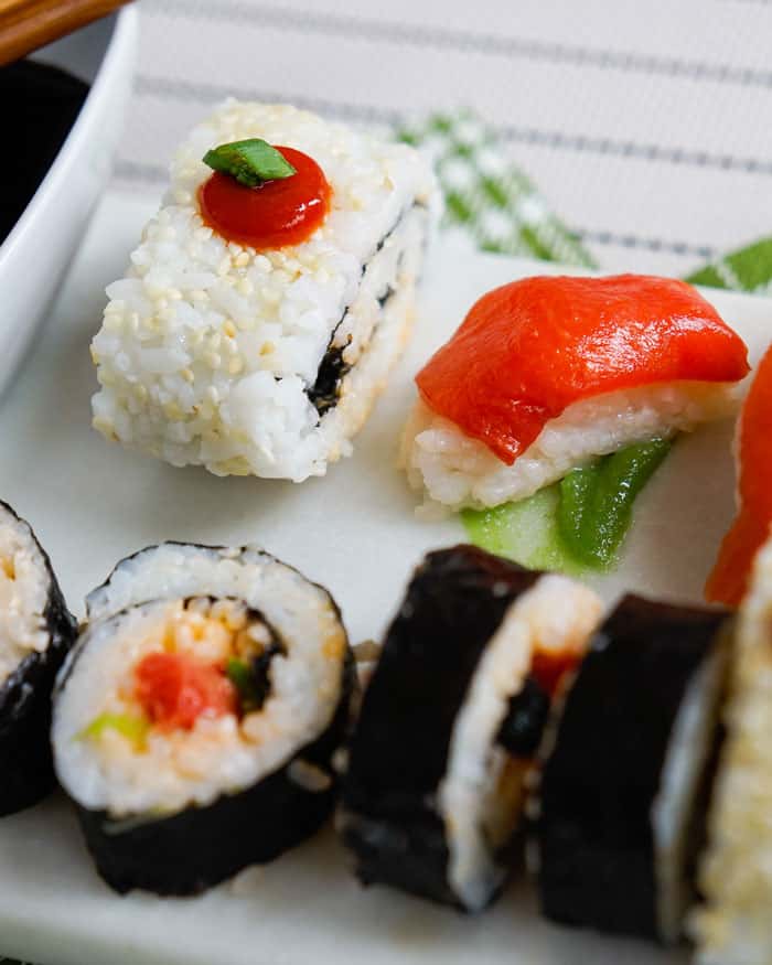 Watermelon Sushi Tuna Vegan Sushi The Edgy Veg