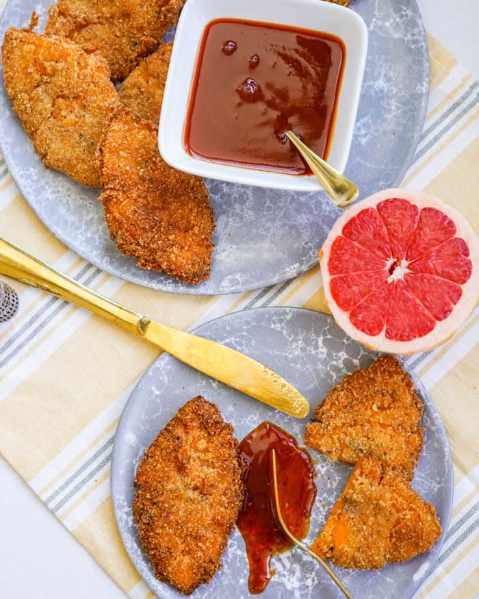 Grapefruit Peels as Fried Chicken