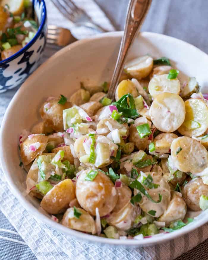 Vegan Potato Salad Recipe With Mustard Vinegar Dill Gluten Free