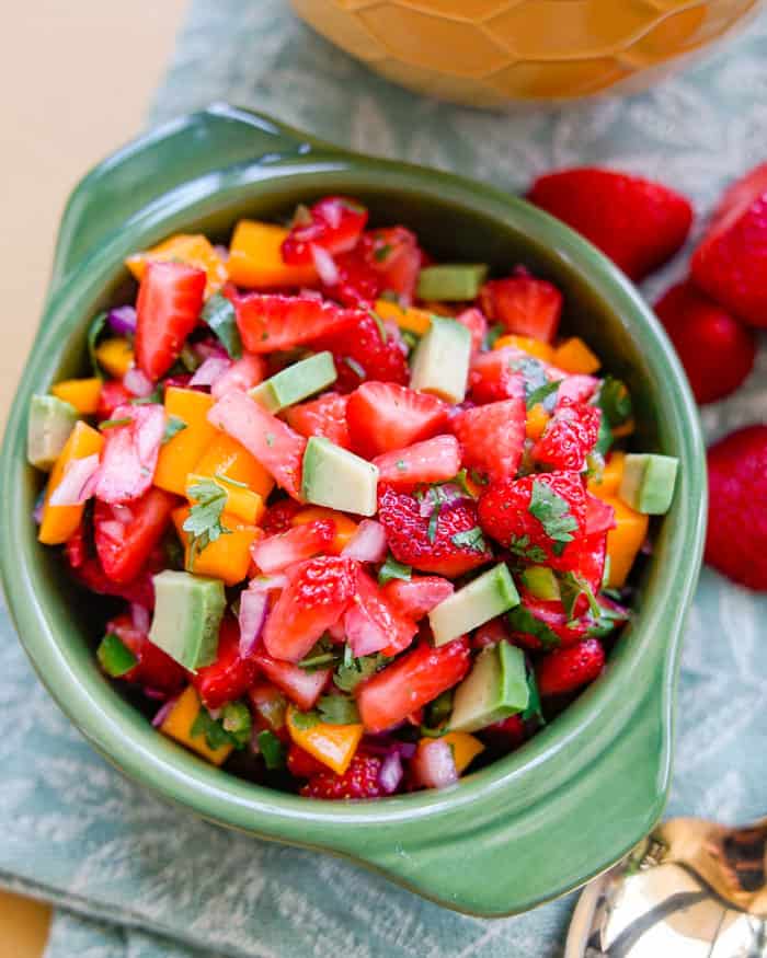 Spicy Strawberry Mango Salsa Recipe