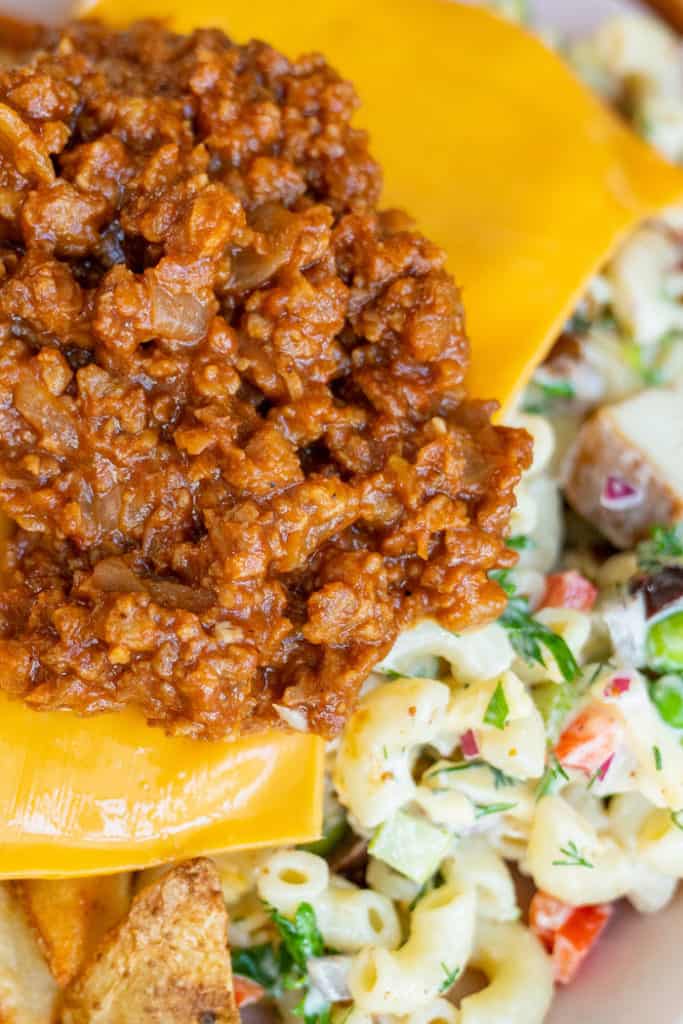 Garbage Plate meat sauce