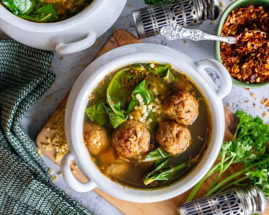 Vegan Italian Wedding Soup crock pot recipe