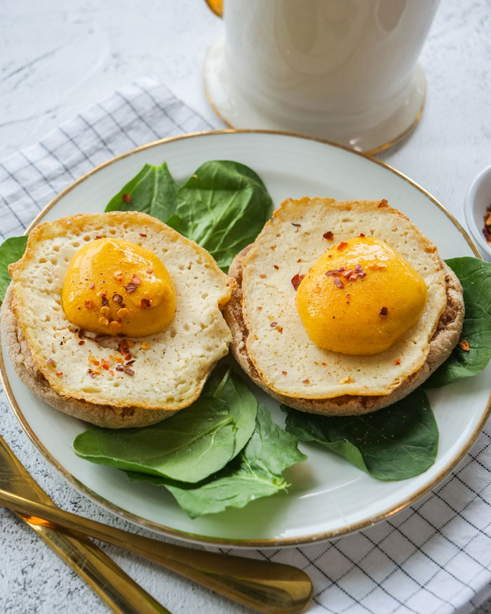Vegan Fried Egg With Vegan “Egg Yolk”