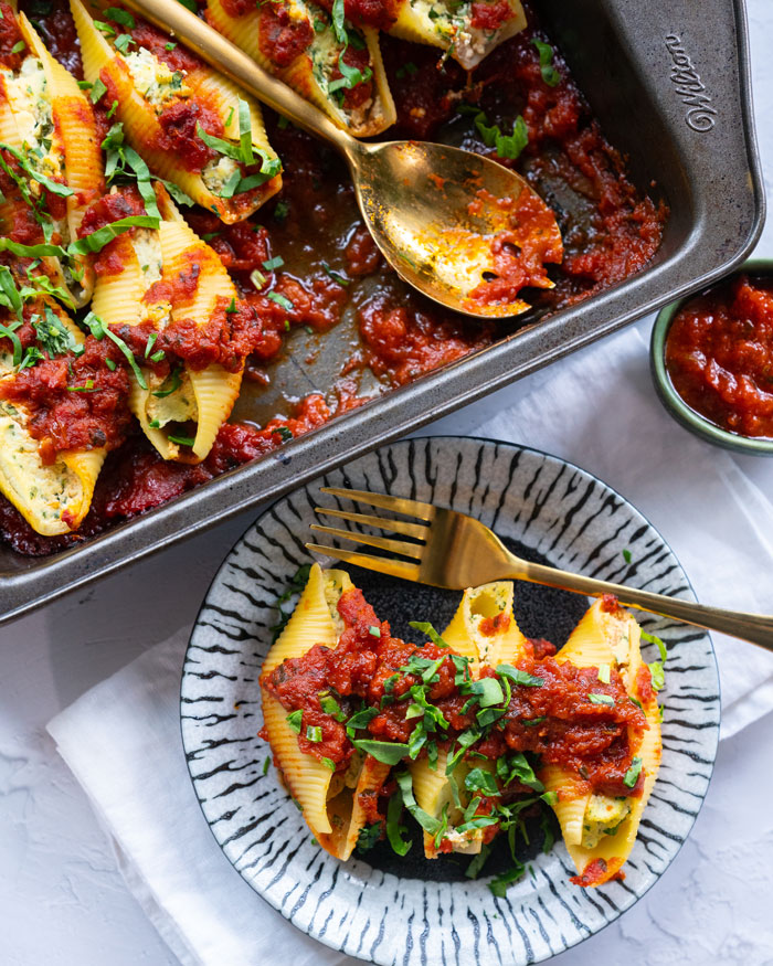 Vegan Stuffed Shells With Tofu Ricotta