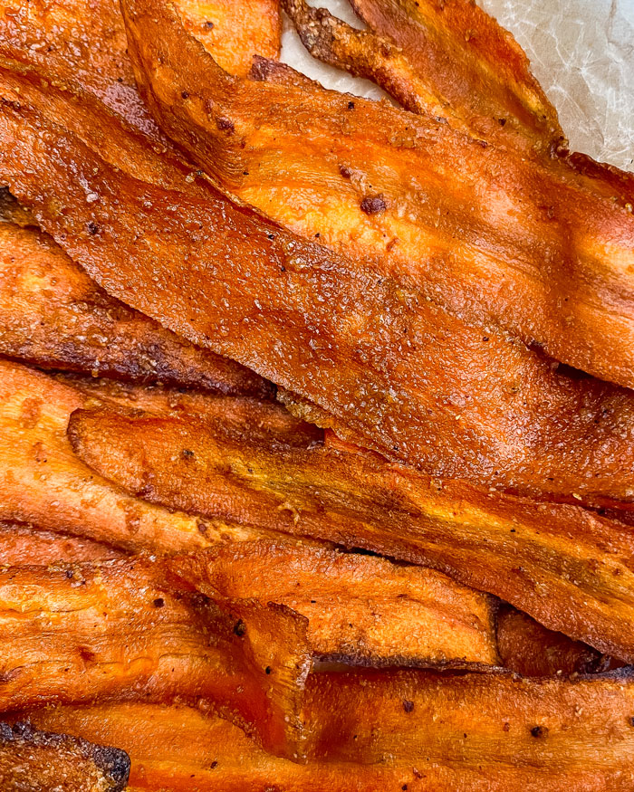 Tasty carrot bacon