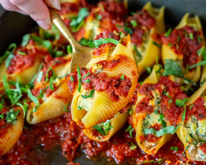 Vegan Stuffed Shells with Ricotta