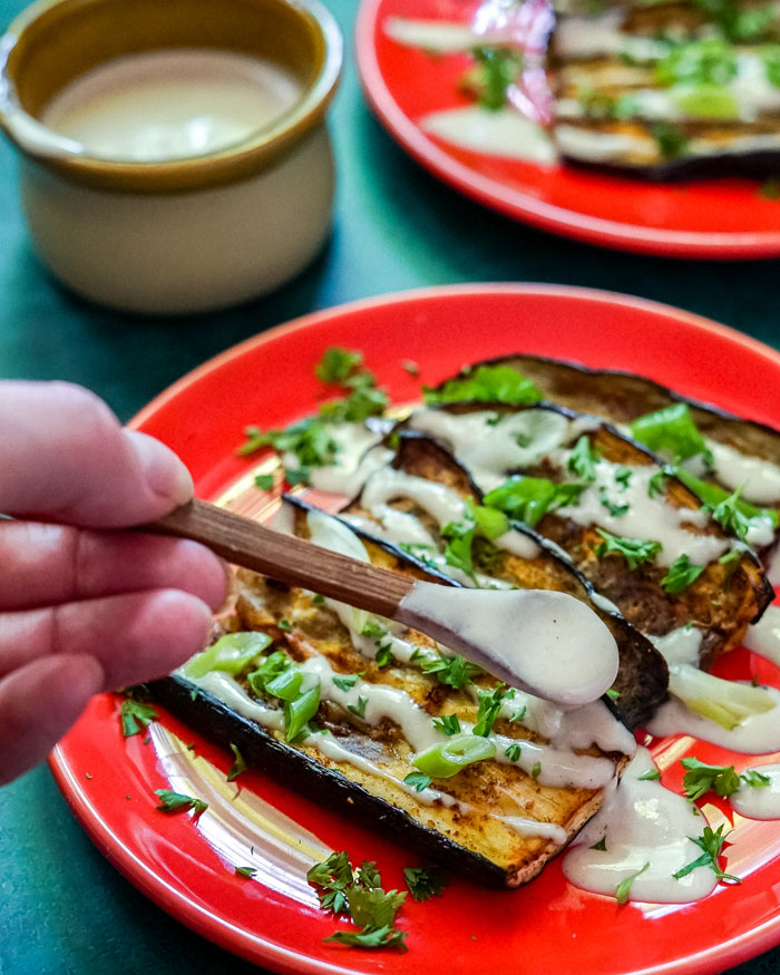 Eggplant and Tahini Sauce