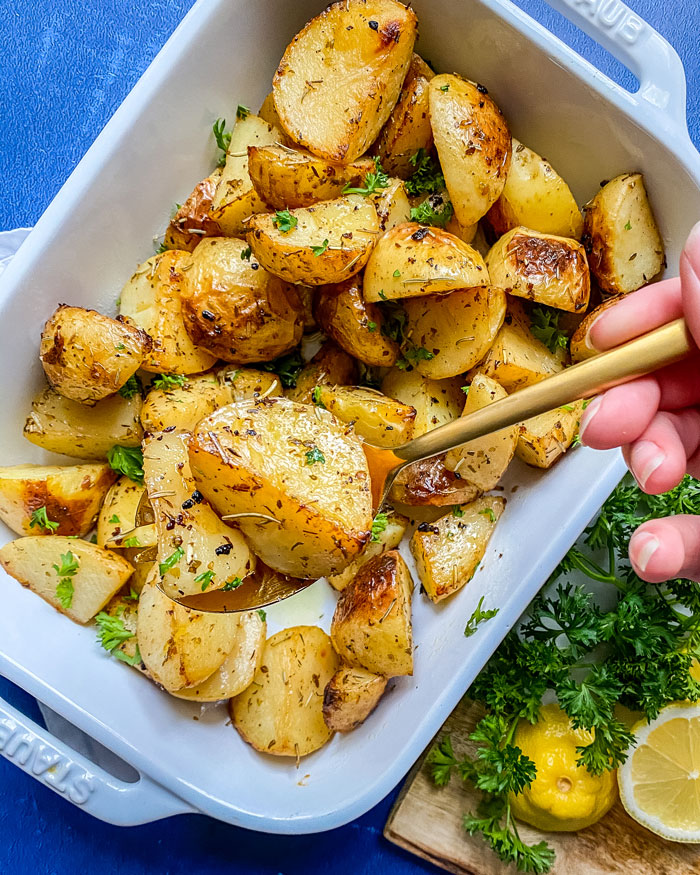 Greek Potatoes Vegan