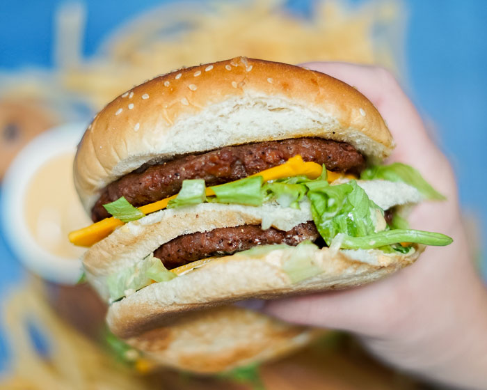 Vegan Big Mac Burger