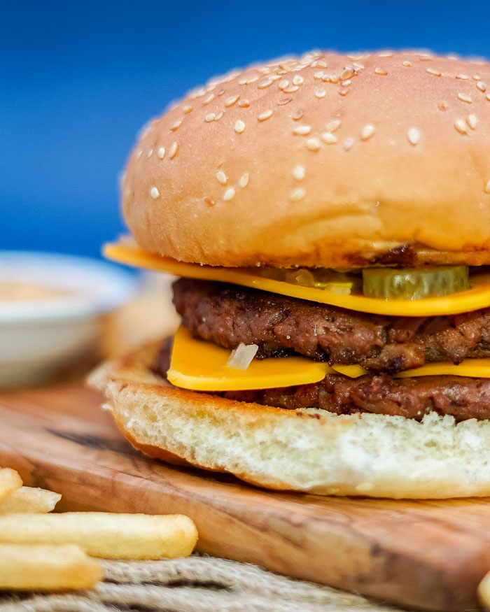 Vegan burger discount