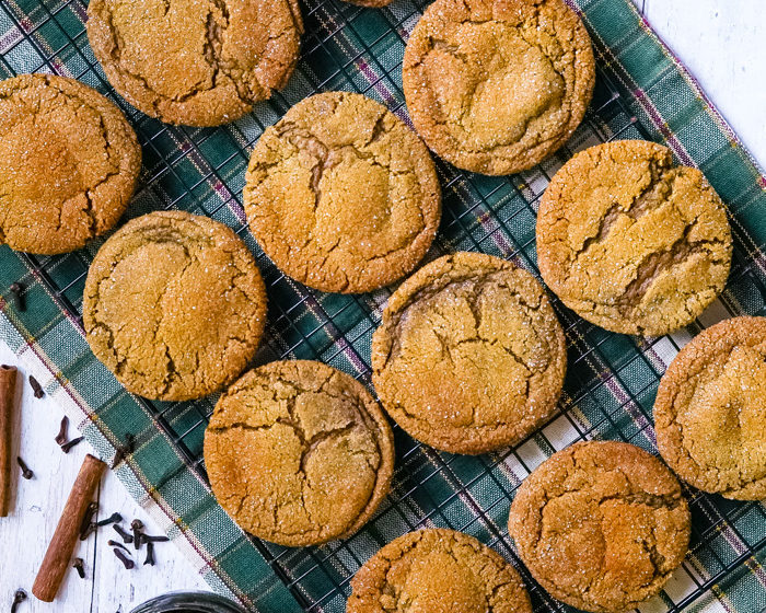 Vegan Ginger Molasses Cookies