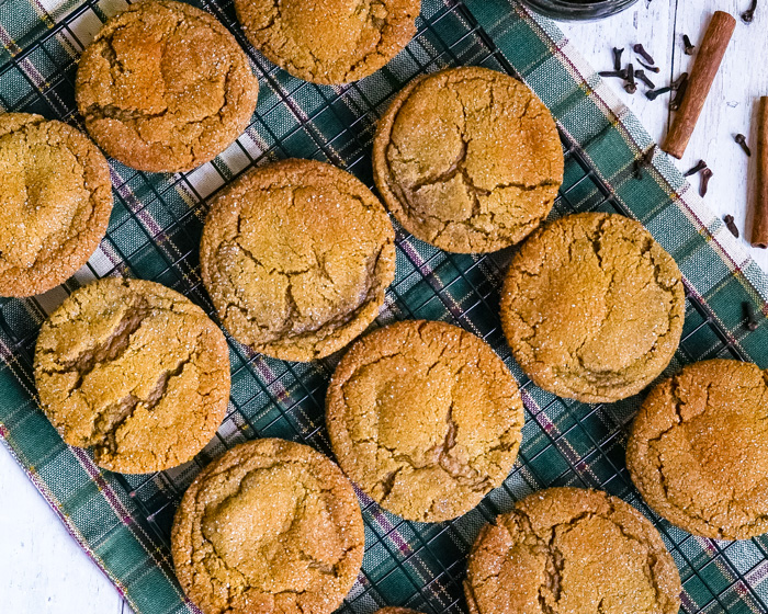 Vegan Ginger Molasses Cookies