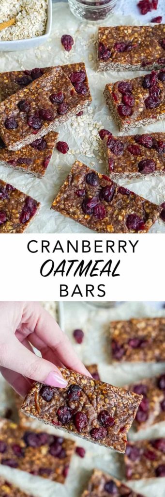Cranberry Oatmeal Breakfast Bars Recipe