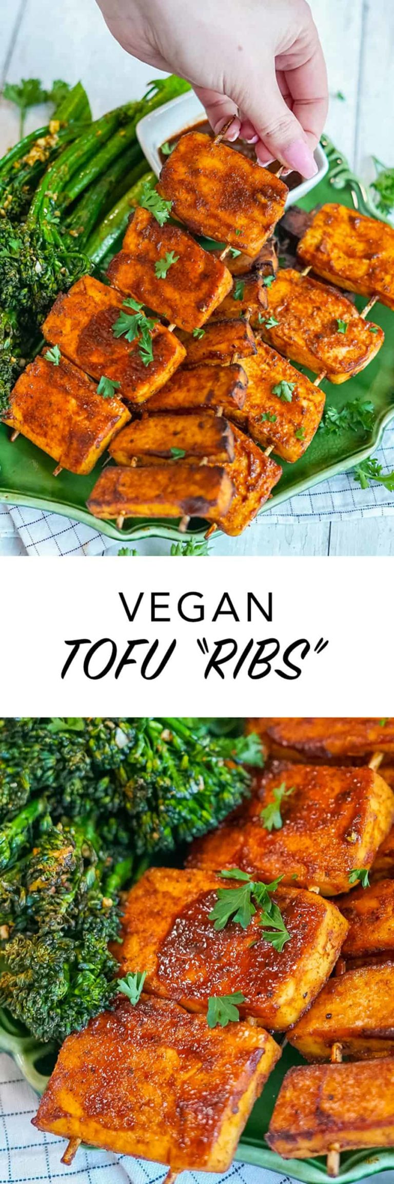 Tofu Ribs Vegan Ribs + BBQ Sauce Recipe - The Edgy Veg