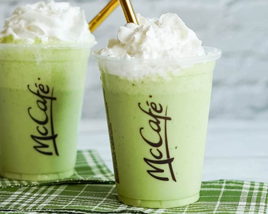 Vegan shamrock shake