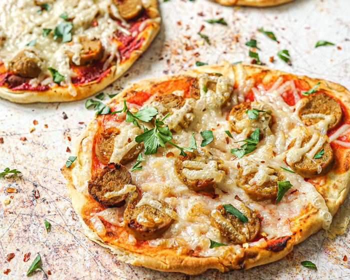 Vegan Naan Pizza Recipe