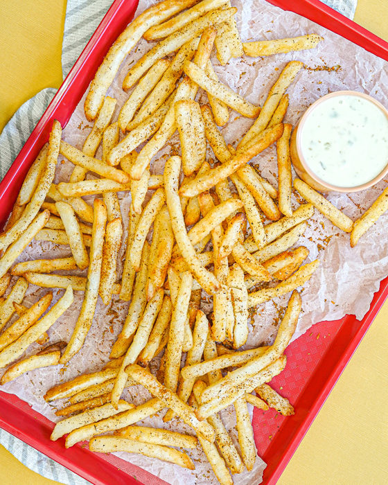 Vegan Remoulade Sauce with Cajun Fries