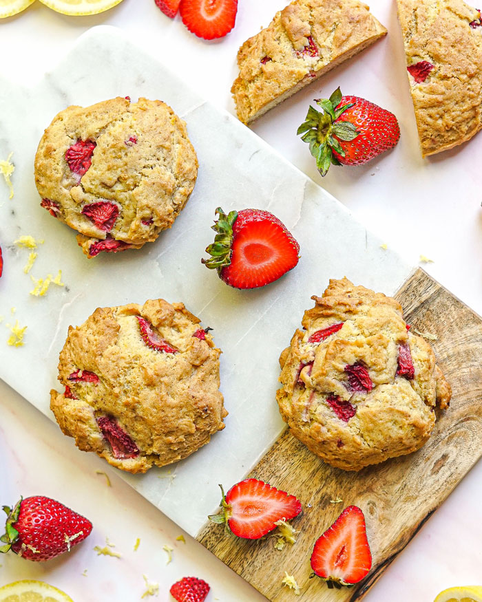 Vegan Strawberry lemon Cookies