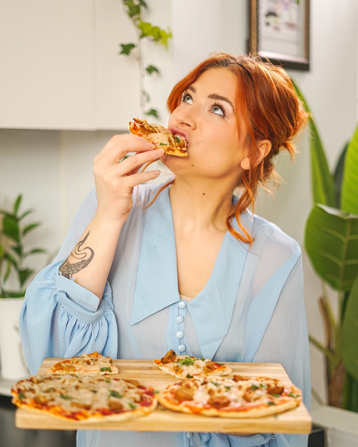 Edgy Veg Vegan Naan Pizza