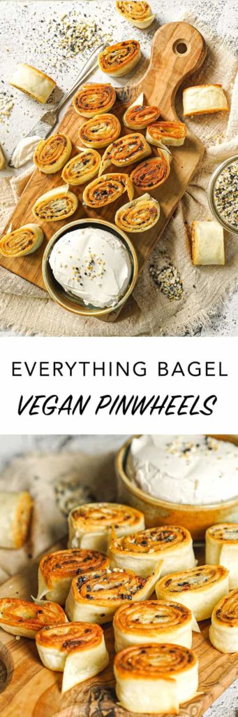 Everything Bagel Vegan Pinwheels Recipe
